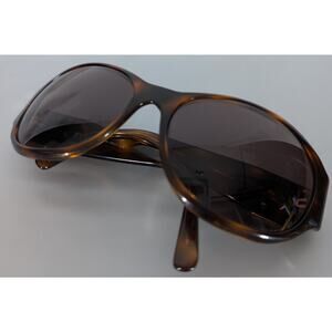 Chanel Tortoise Shell CC Logo Oversized Sunglasses Made in Italy
